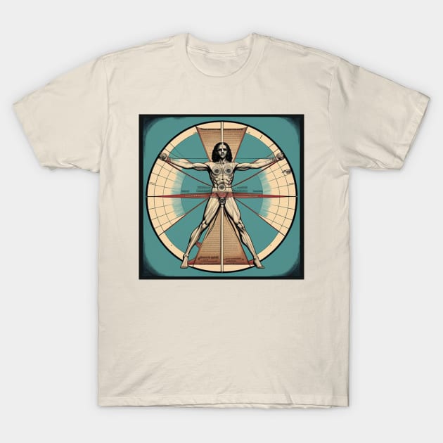 Vitruvian Man Rock n Roll Vinyl Record Vol. 3 T-Shirt by musicgeniusart